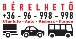 Mosonmagyaróvár, utánfutó, autó, kisbusz, furgon, bérelhető